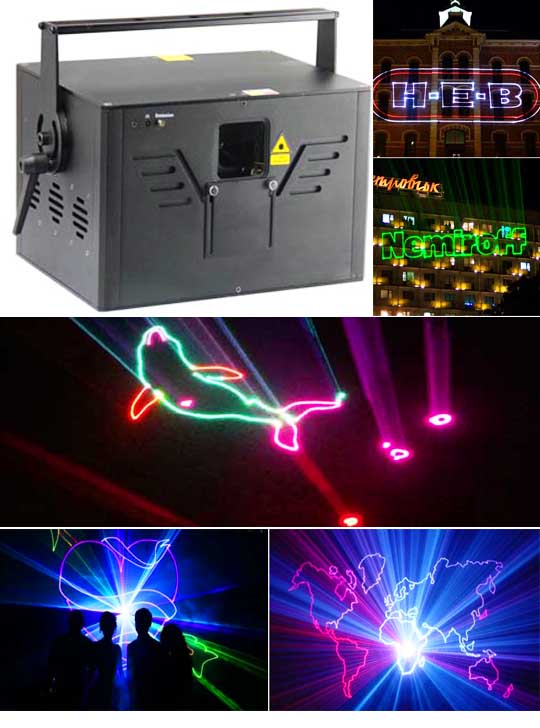 Проектор лазерного луча в небо AH150RGB
