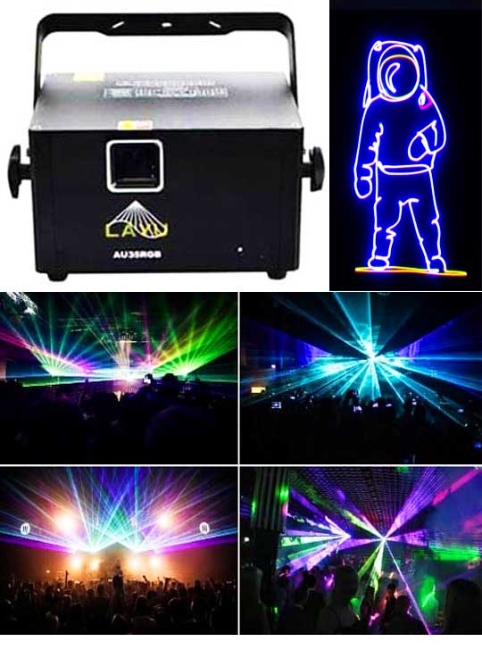 Сценический театральный лазер LAYU AU35RGB PRO