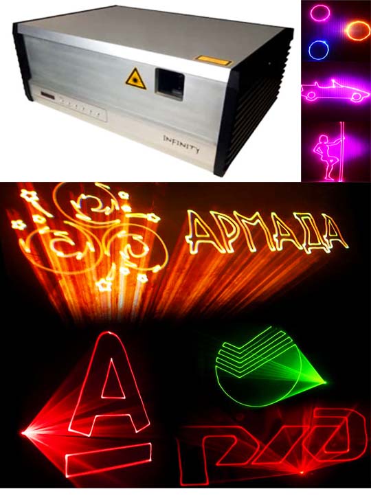 Лазерный проектор для рекламы MEDIALAS Infinity 2100