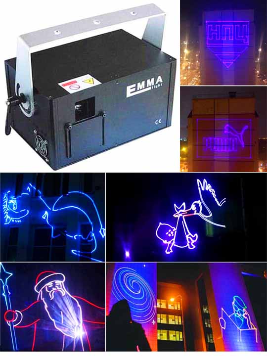 Лазер для дискотек 3D SD RGB