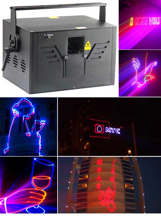 Анимационный лазерный проектор AH200RGB