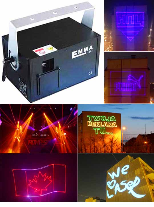 Программируемый лазерный проектор 3D SD RGB