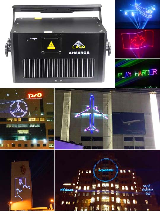 Анимационный лазерный проектор AH80RGB