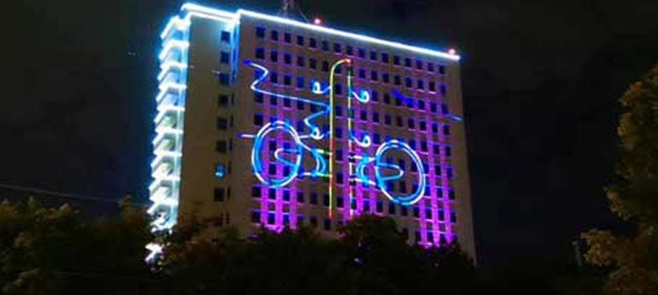 Лазерная реклама, Лазерный проектор для рекламы